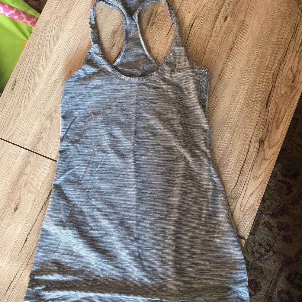 Lululemon cool racerback grey striped